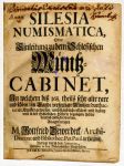 Strona tytułowa 'Silesia numismatica', 1711 r.